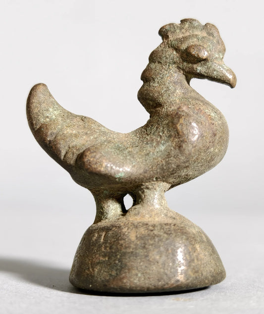Burmesisches Bronze-Hahn Opium-Gewicht